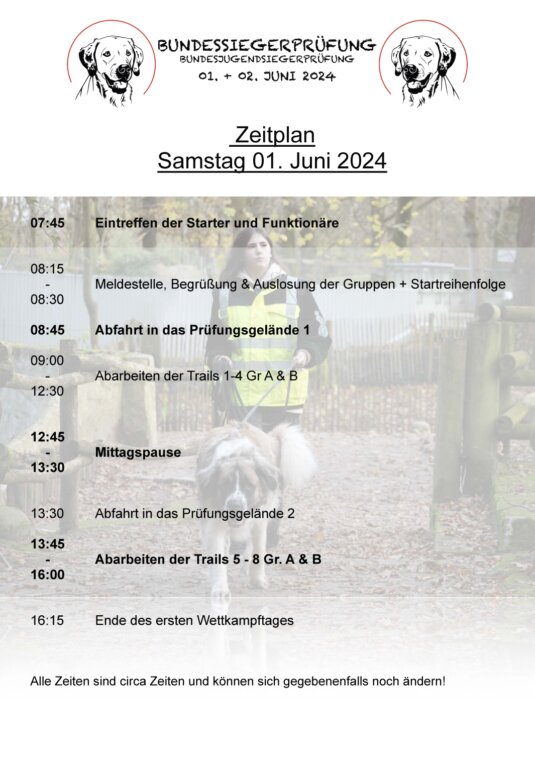 Zeitplan 